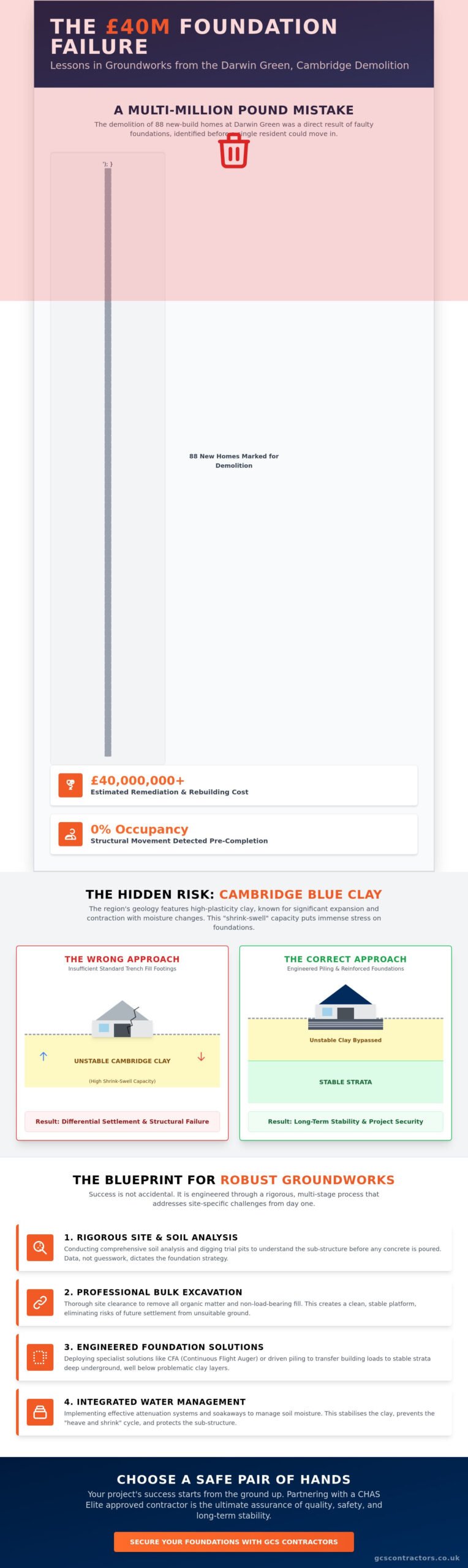 Darwin Green Cambridge: A Case Study in Foundation Integrity and Groundworks