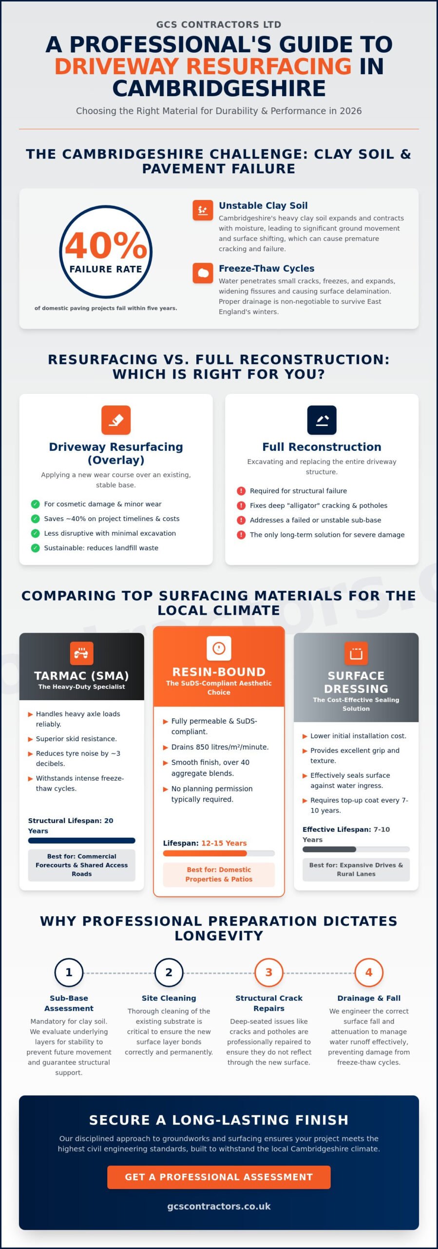 Driveway Resurfacing in Cambridge: A Comparison Guide for 2026