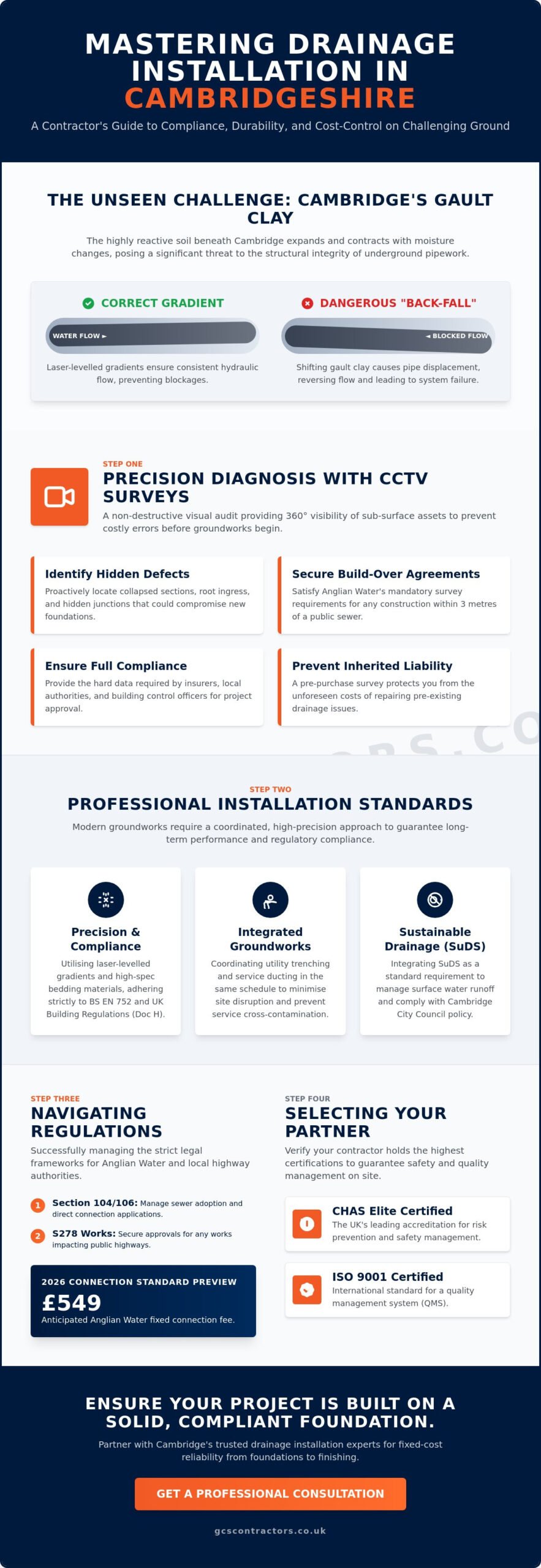 CCTV Drain Surveys & Drainage Installation in Cambridge: The Professional FAQ Guide (2026)