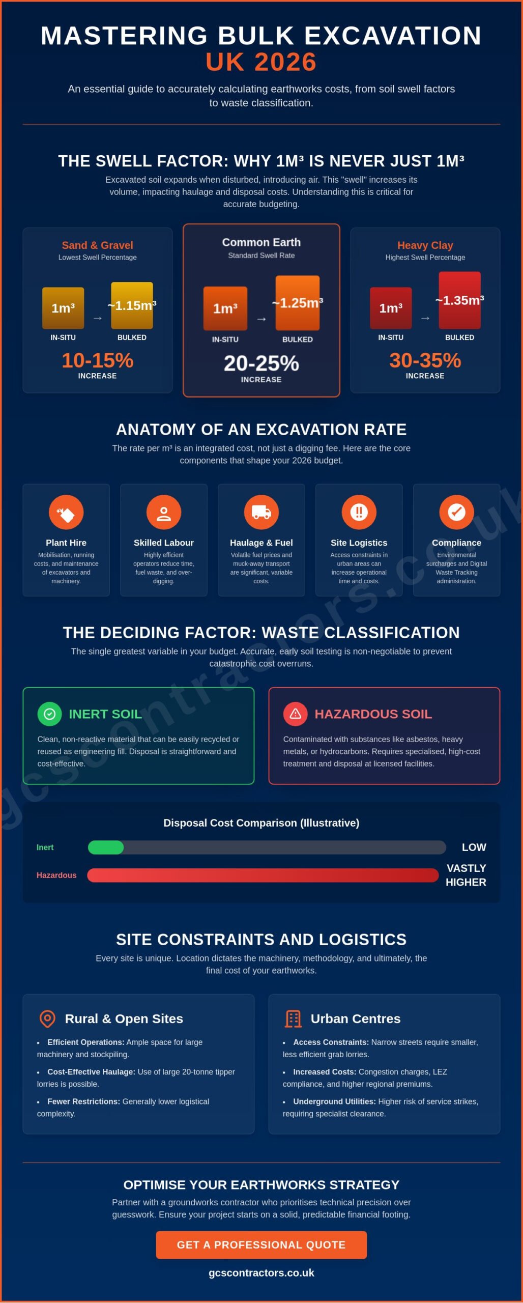 Bulk Excavation Rates per m3 UK 2026: A Complete Guide to Earthworks Costs