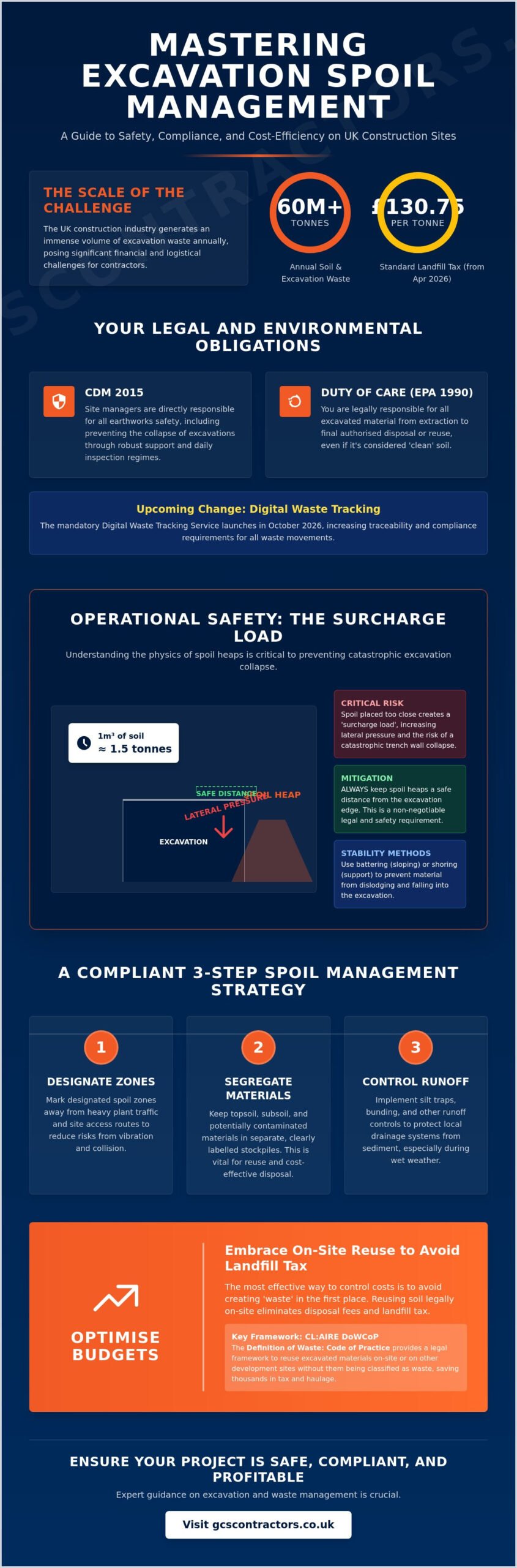 Managing Excavation Spoil on Site: UK Regulations and Best Practices 2026
